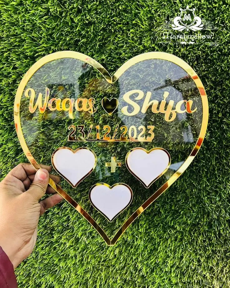 Customise Acrylic Nikkah Thumb Frame