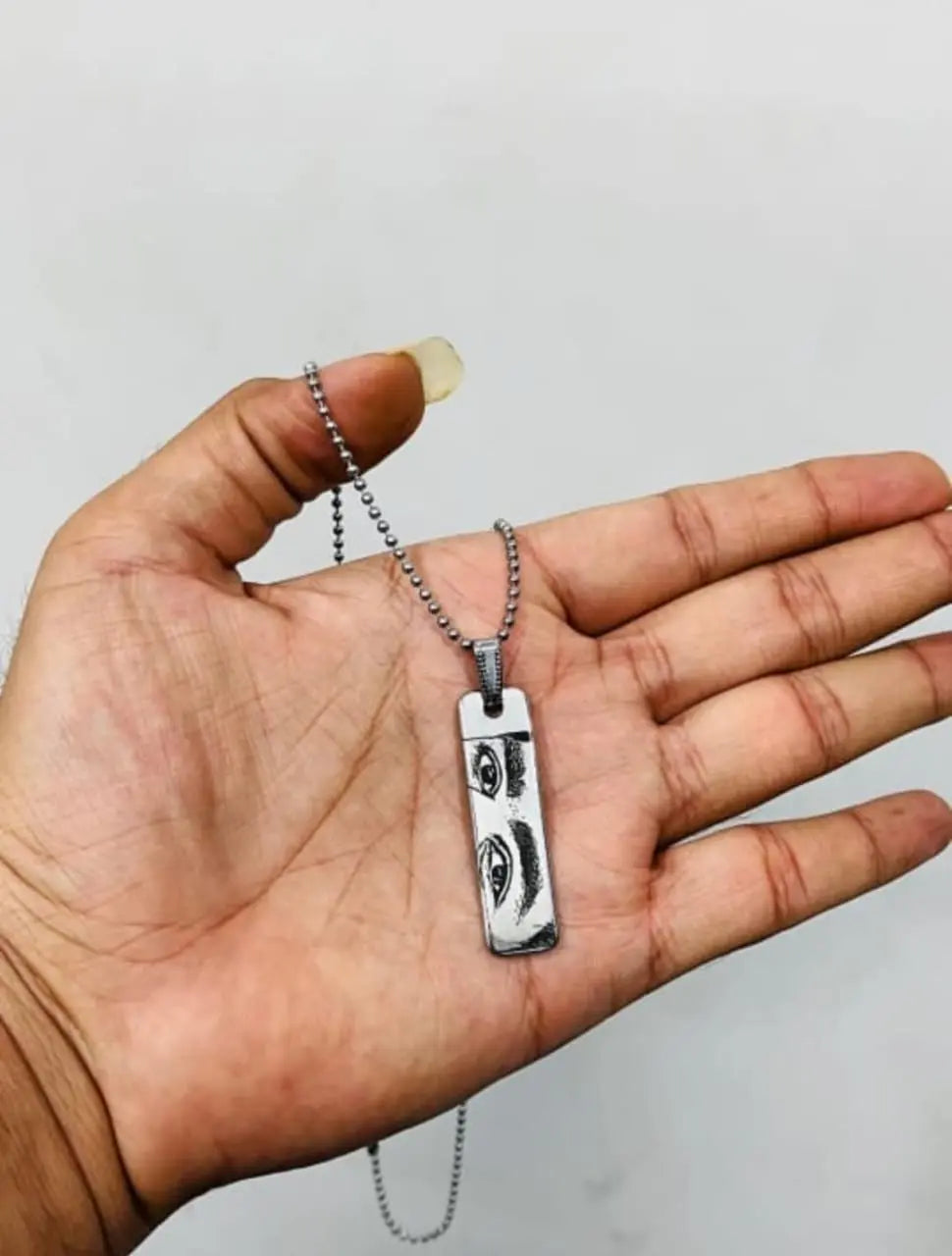Personalized Eye Engrave Necklace
