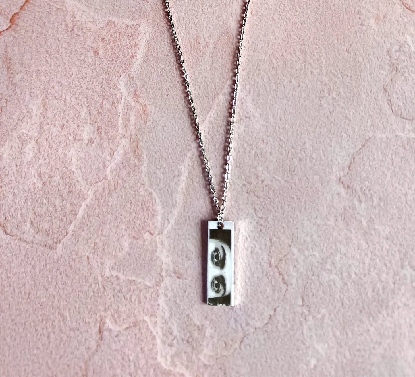 Personalized Eye Engrave Necklace
