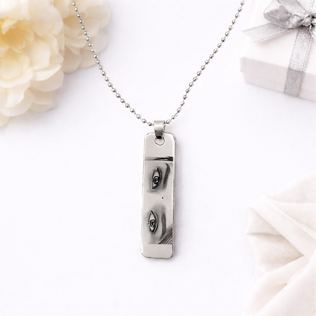Personalized Eye Engrave Necklace