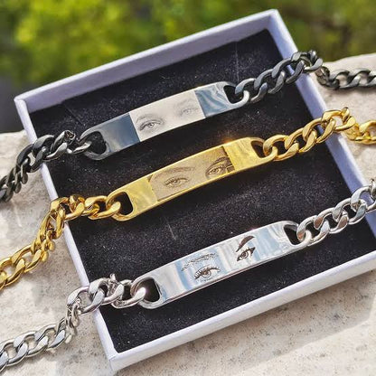Engraved Eye Bracelet