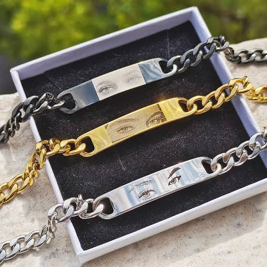 Engraved Eye Bracelet