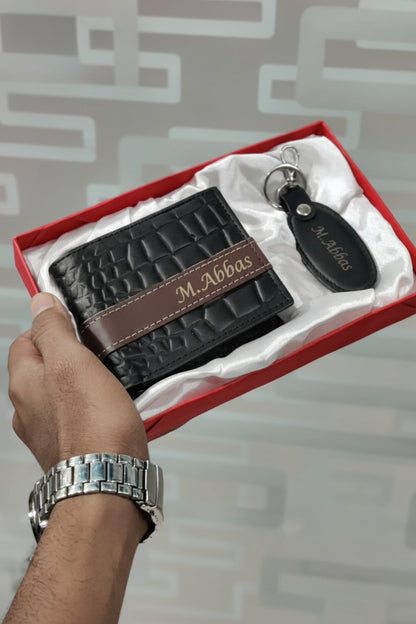 Customized Engraved Wallet Keychain | Name Engraving