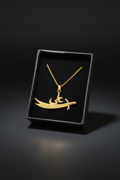 Zulfiqar Sword Pendant Necklace